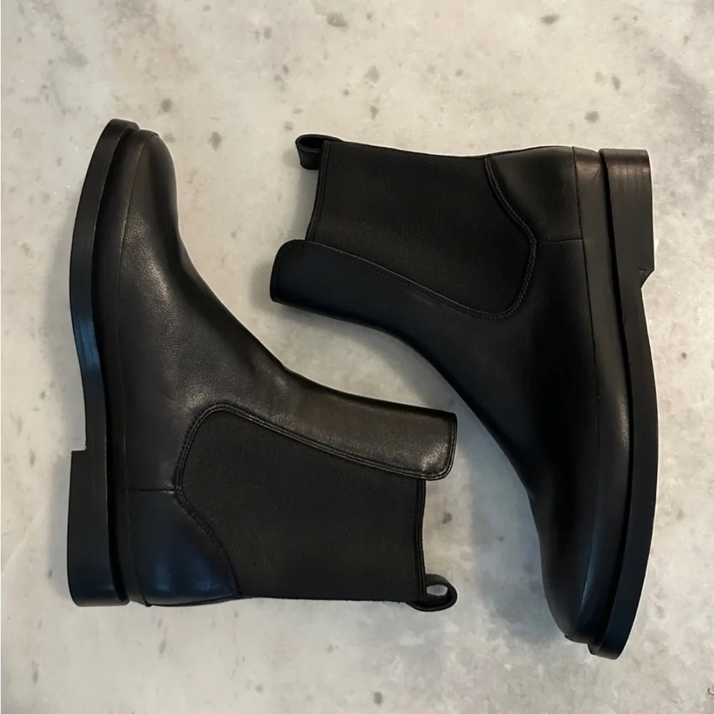 Vince Cecyl Leather Ankle Boots